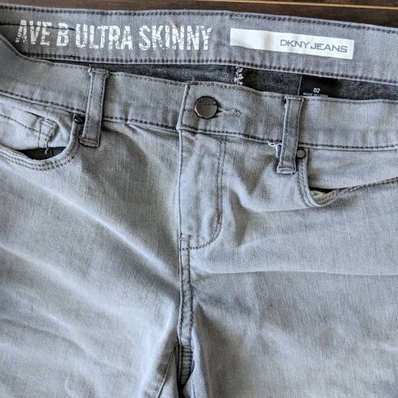 ❗SOLD❗DKNY Ave B Ultra Skinny Jeans in Ash Grey - Picture 5 of 5